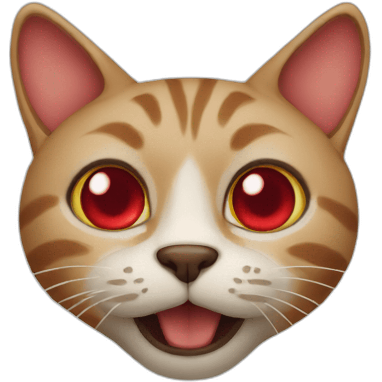 cat red nose emoji