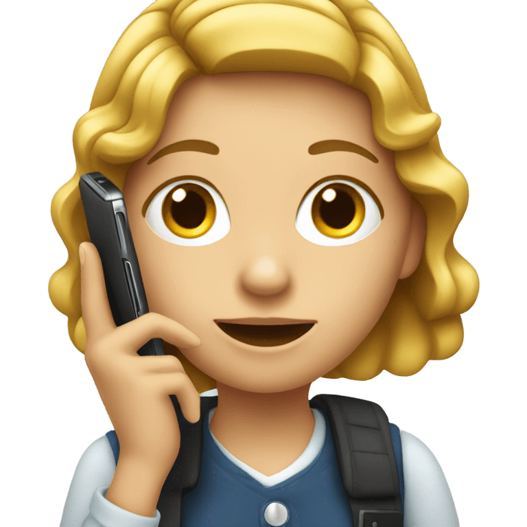 Girl talking on phone  emoji