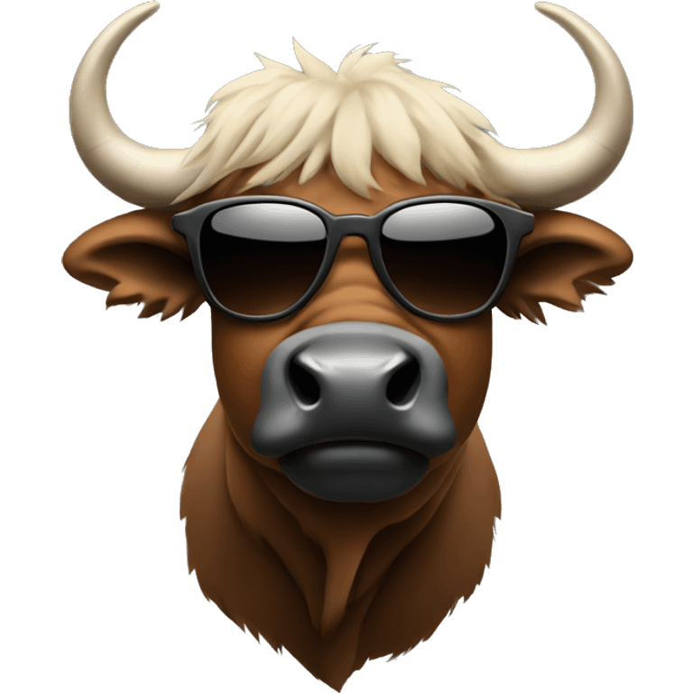 Buffalo with shades emoji