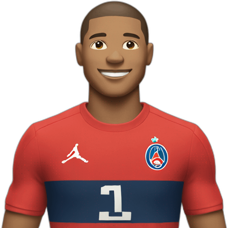 Mbappe happy back and in front view emoji