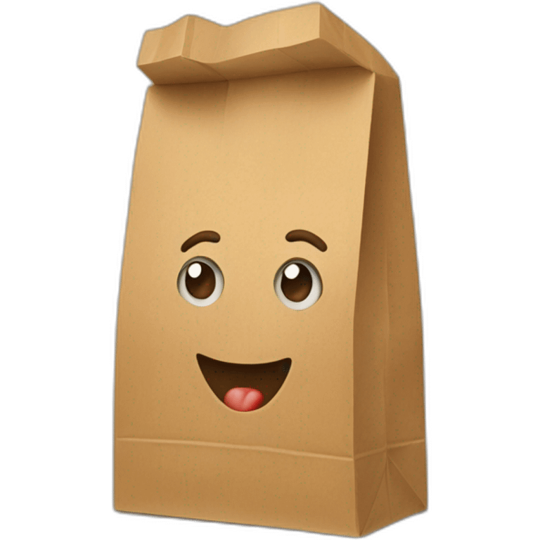 Paper bag groceries emoji