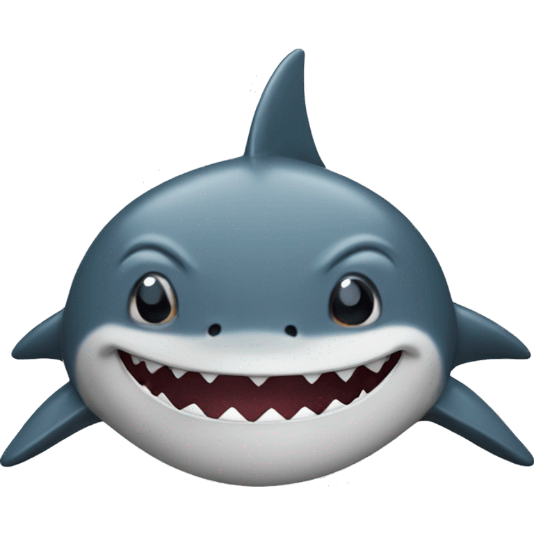 Shark with a smirk emoji