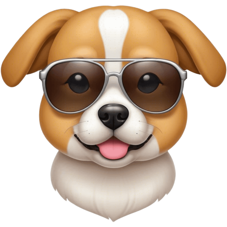 dog wearing sunglasses emoji