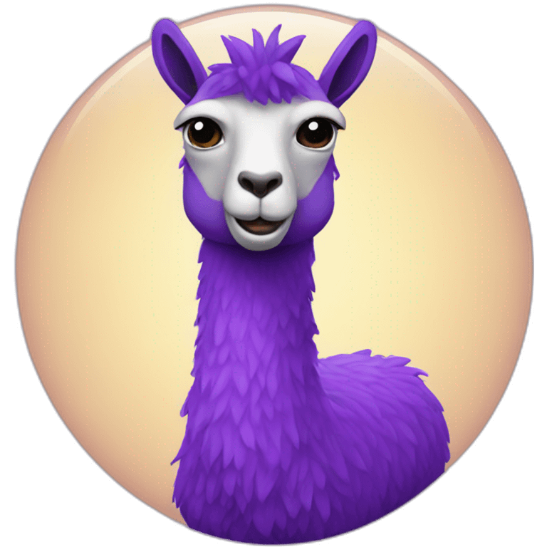 purple lama emoji