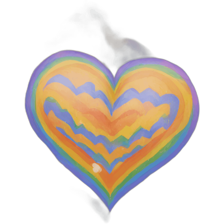 pride rainbow heart emoji