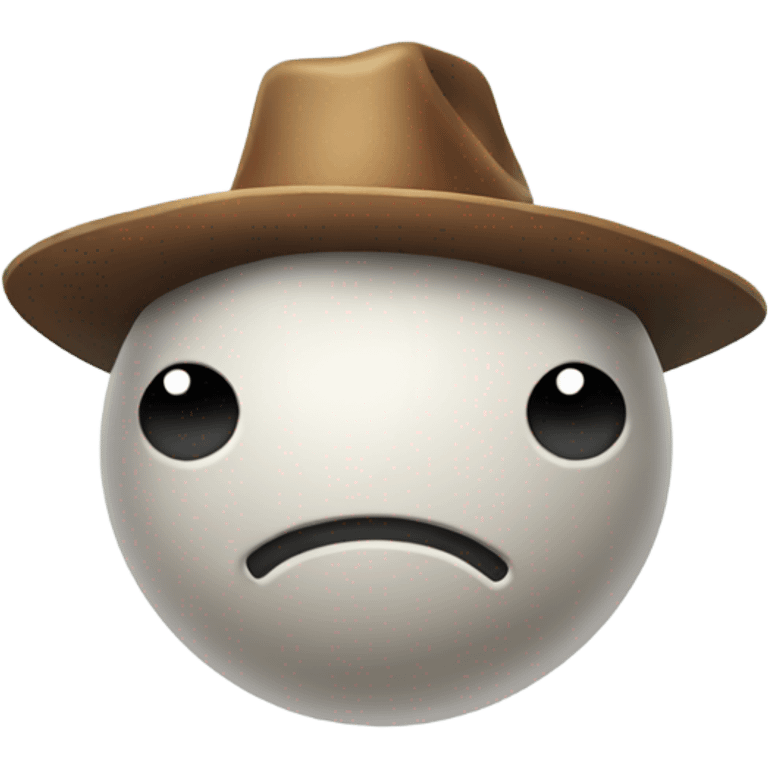 A bowling ball with a cowbow hat emoji