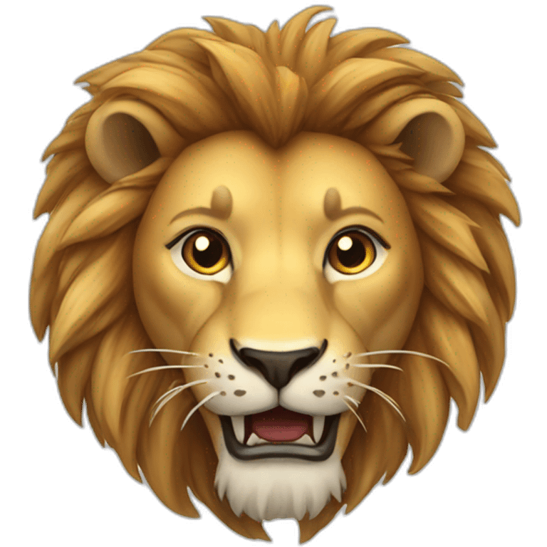 Lion with a horn emoji