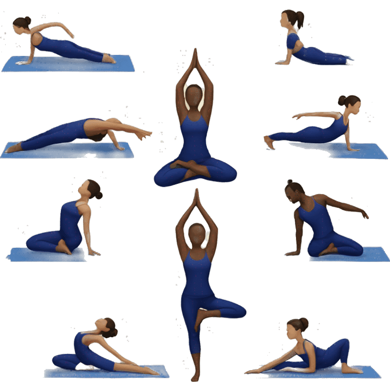 yoga men and woman emoji