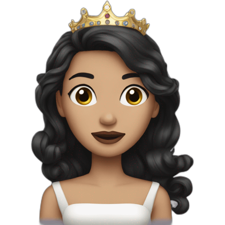 queen julie long dark hair emoji