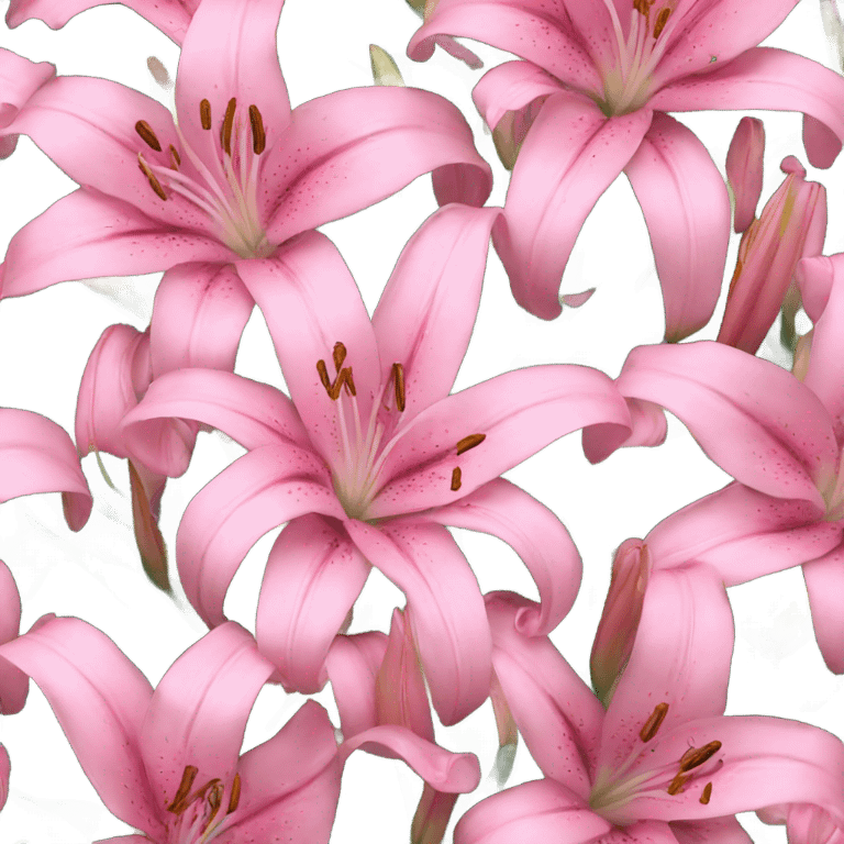 pink lily emoji