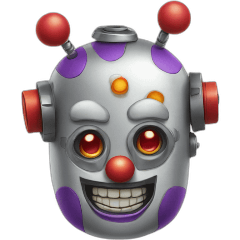 Robot clown emoji