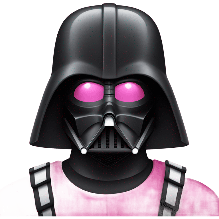 all pink suit darth vader emoji