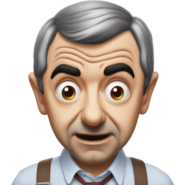  mr bean is scared emoji