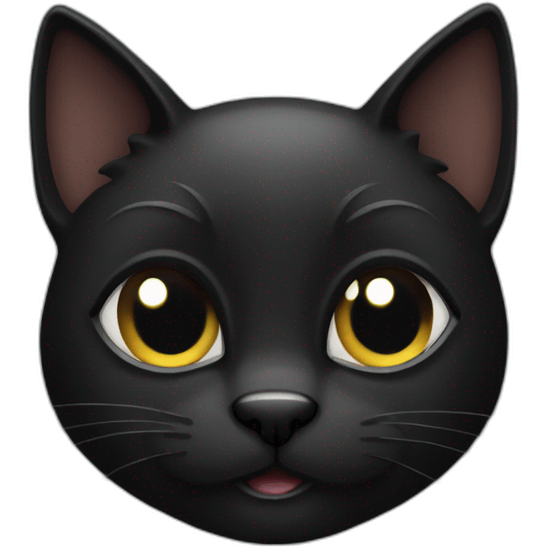 black cat mischief emoji