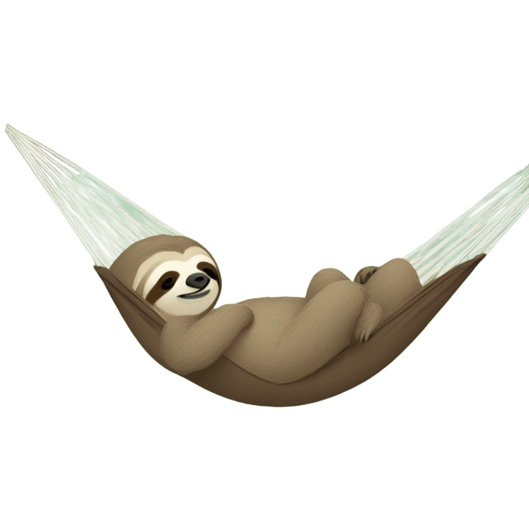 Sloth in a hammock emoji