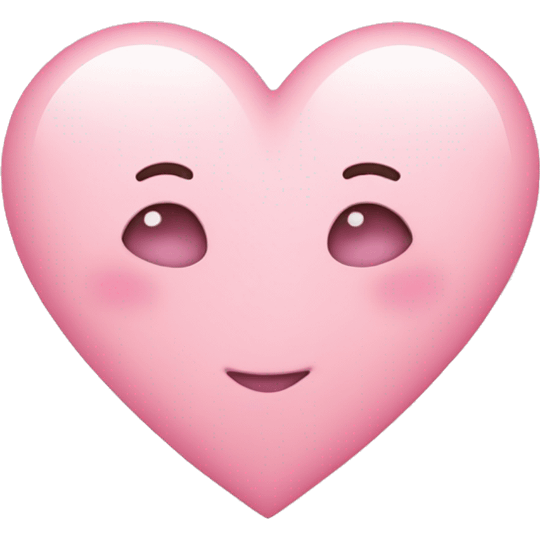 Light pink heart emoji