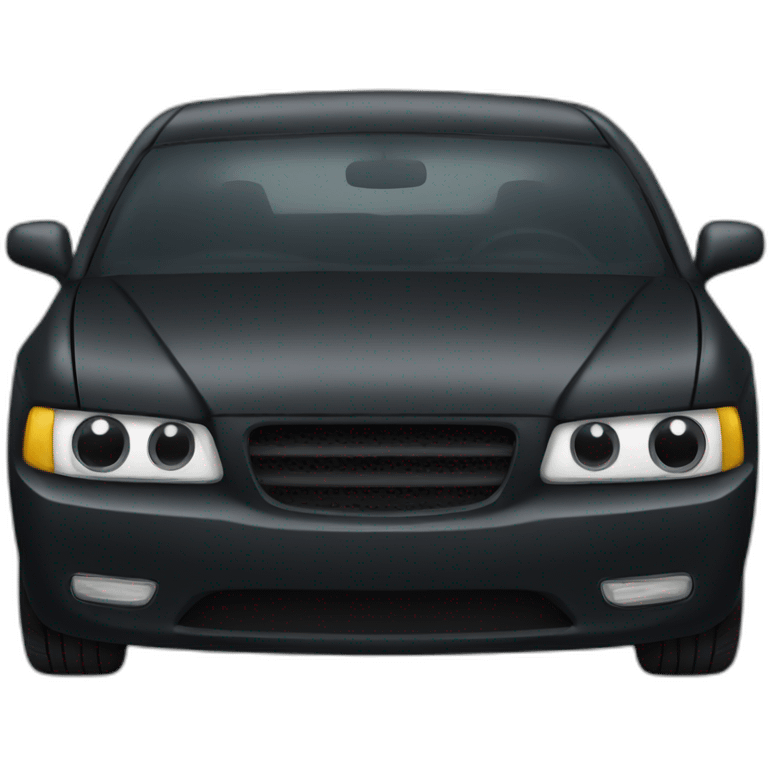 Dark car emoji