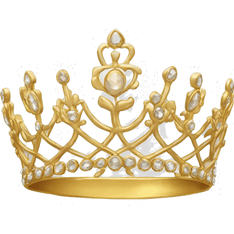 Gold tiara  emoji