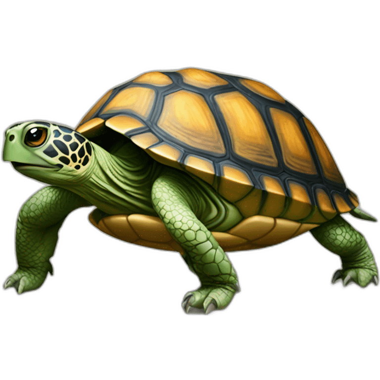 Tortue sur chien emoji