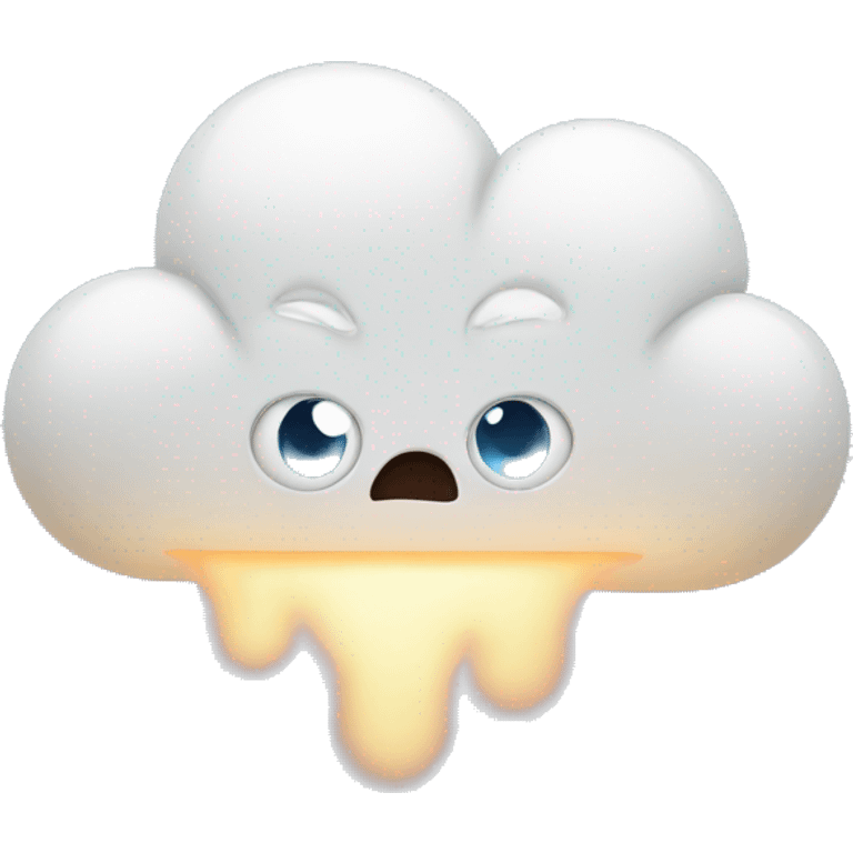 Shocked cloud  emoji