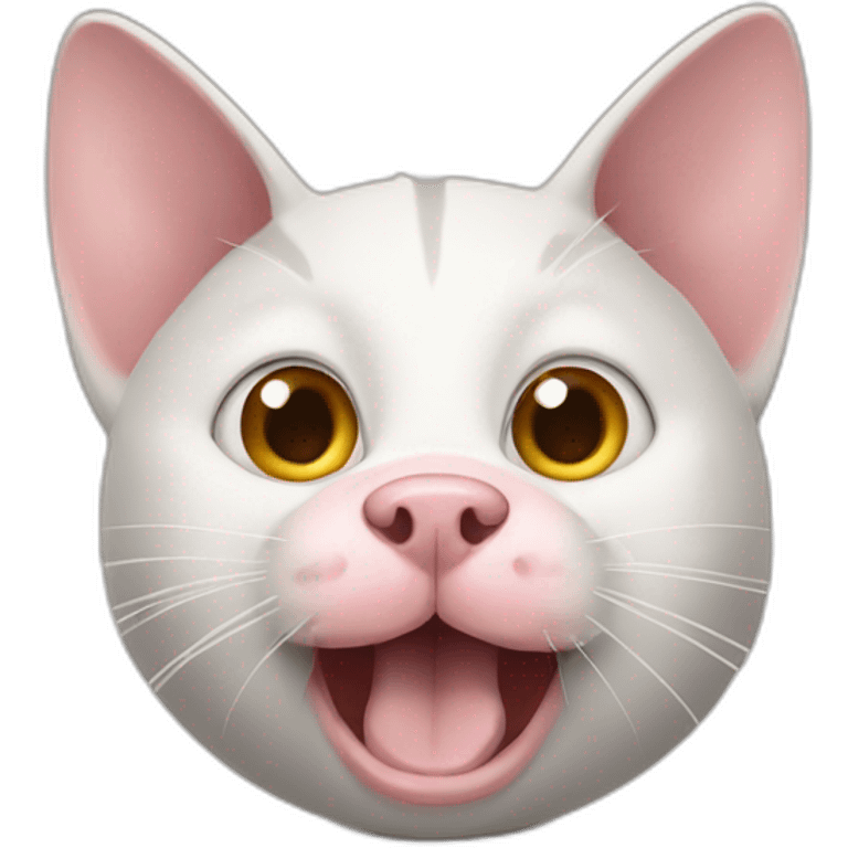 cat with big pig nose emoji