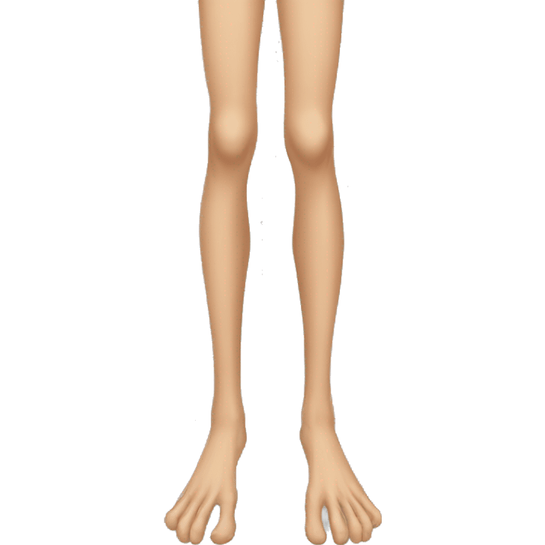 A leg with six fingers emoji