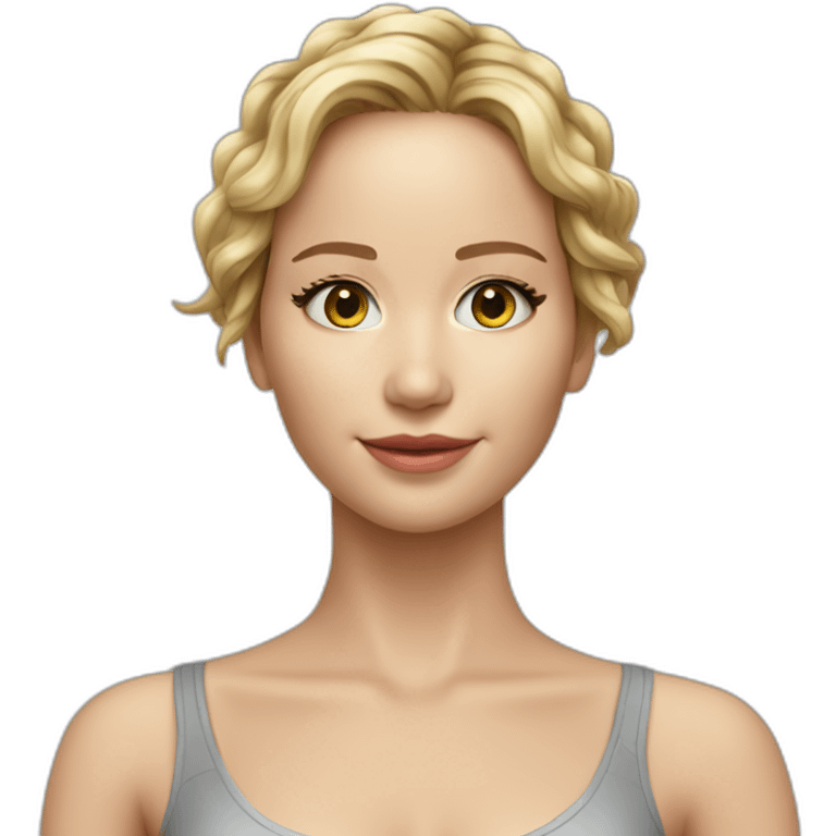 Full body Jennifer lawrence, Apple emoji