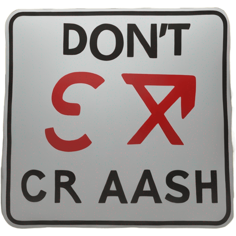 Don’t crash out sign  emoji