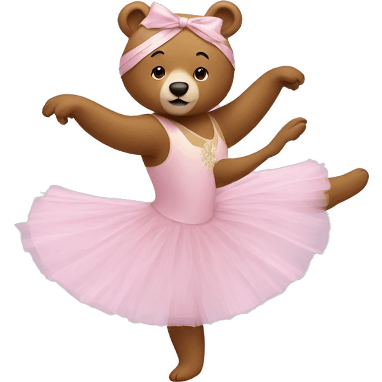 ballet bear emoji