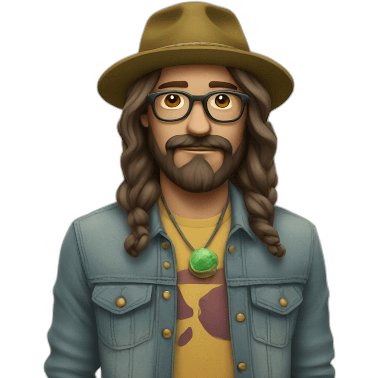 stoned hipster emoji