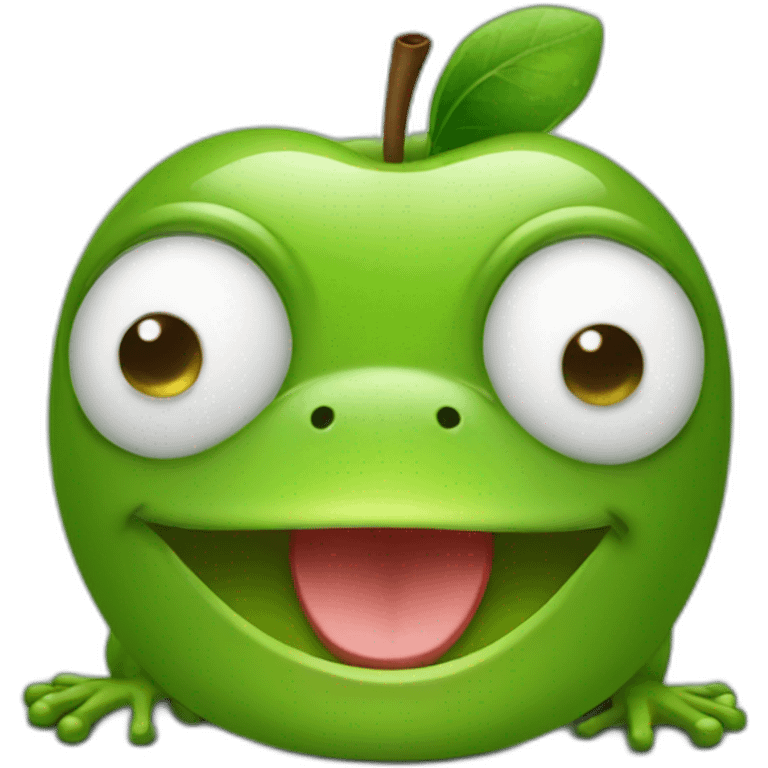 frog apple emoji