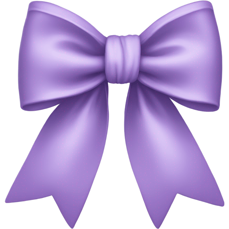 Thin lilac bow emoji