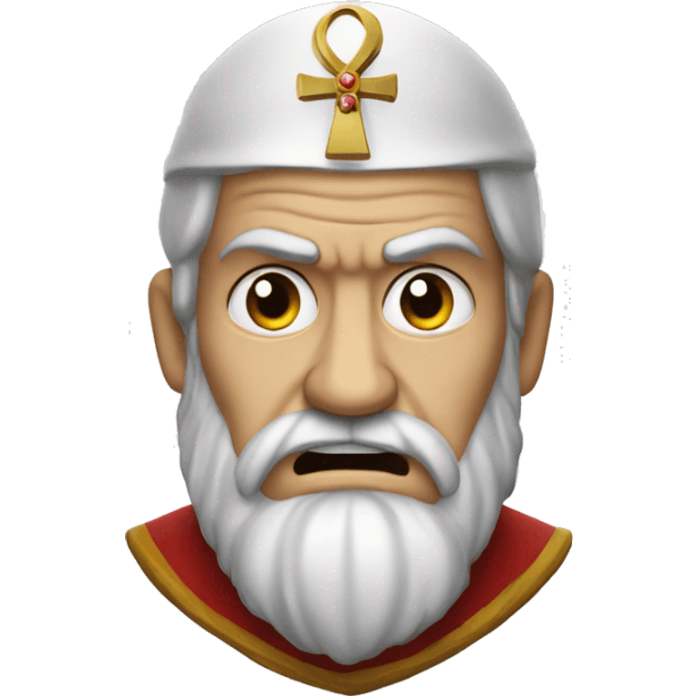 The Saint Nicolas angry emoji