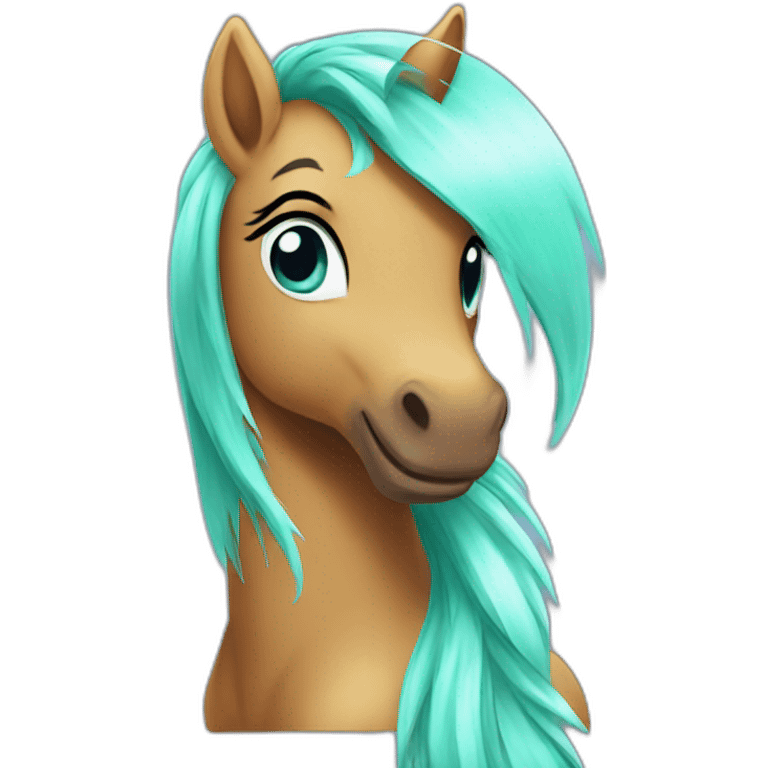 Aqua-poney emoji