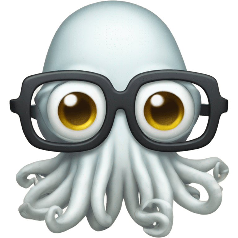 Squid with glasses emoji