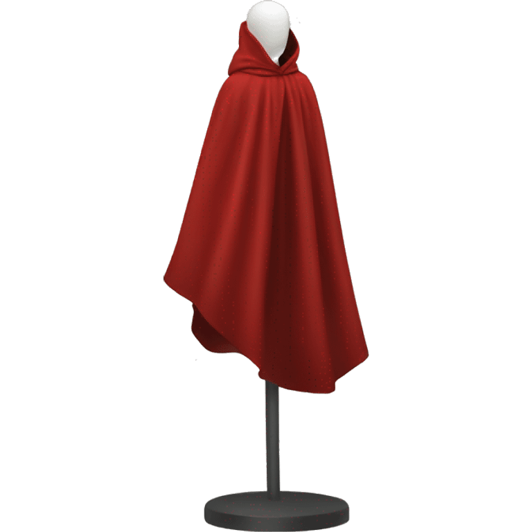 faceless mannequin flying red cape without hood emoji