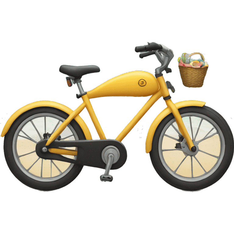 Bike in beach emoji