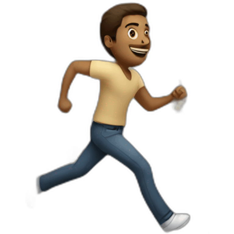 a man with a lot of girl running after him emoji