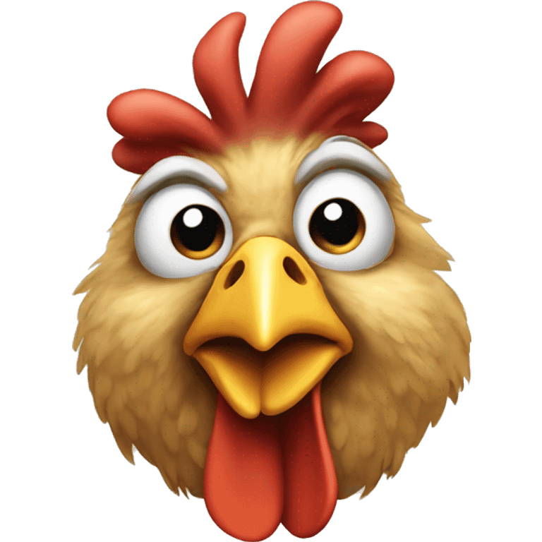 Old chicken emoji