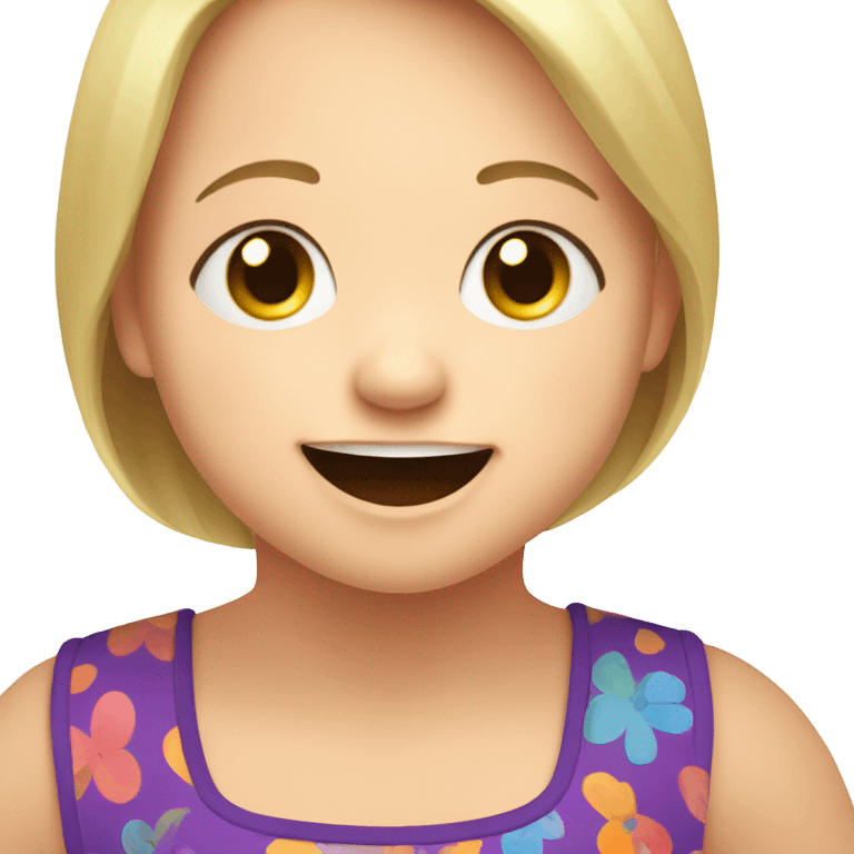 Down syndrome kid emoji