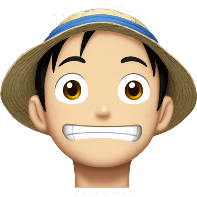 Luffy's face from one piece anime emoji