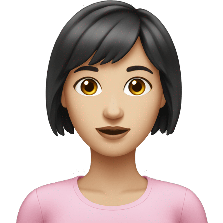 white-woman-with-dark-hair-and-bangs pink emoji