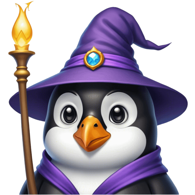 Penguin Wizard emoji