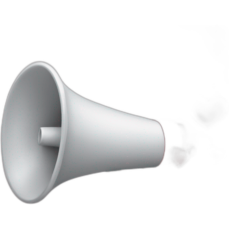 megaphone with hearts coming out emoji