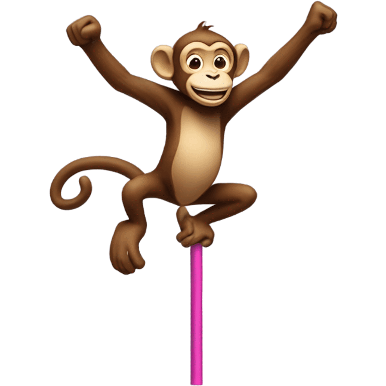 monkey on a pogo stick  emoji