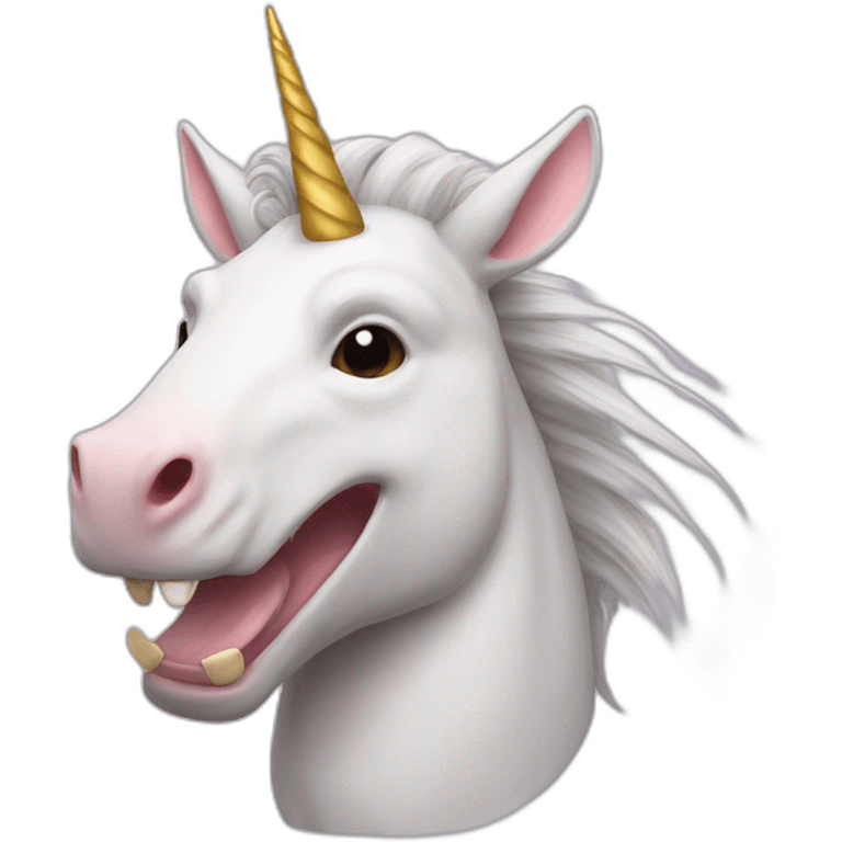 Unicorn merged with rat emoji