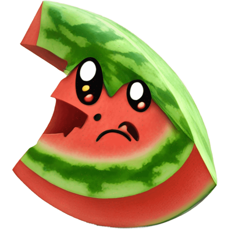 angry watermelon emoji