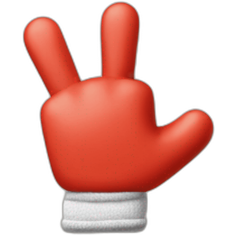 mickey mouse glove thumb up emoji