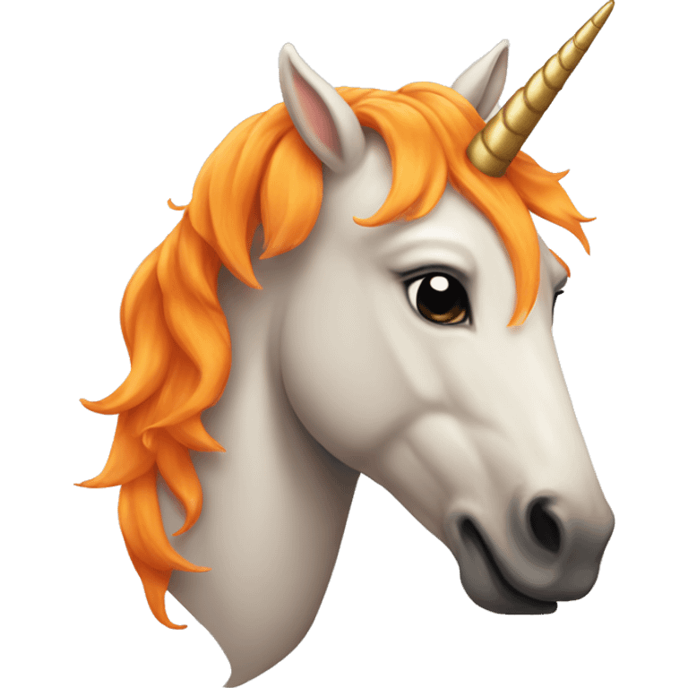 orange unicorn  emoji