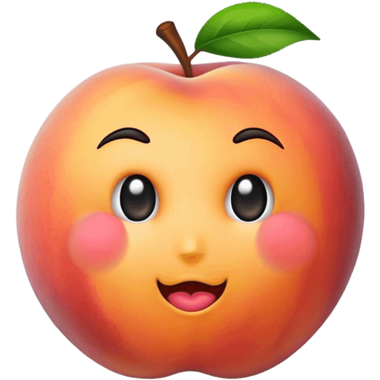 Dirty peach emoji